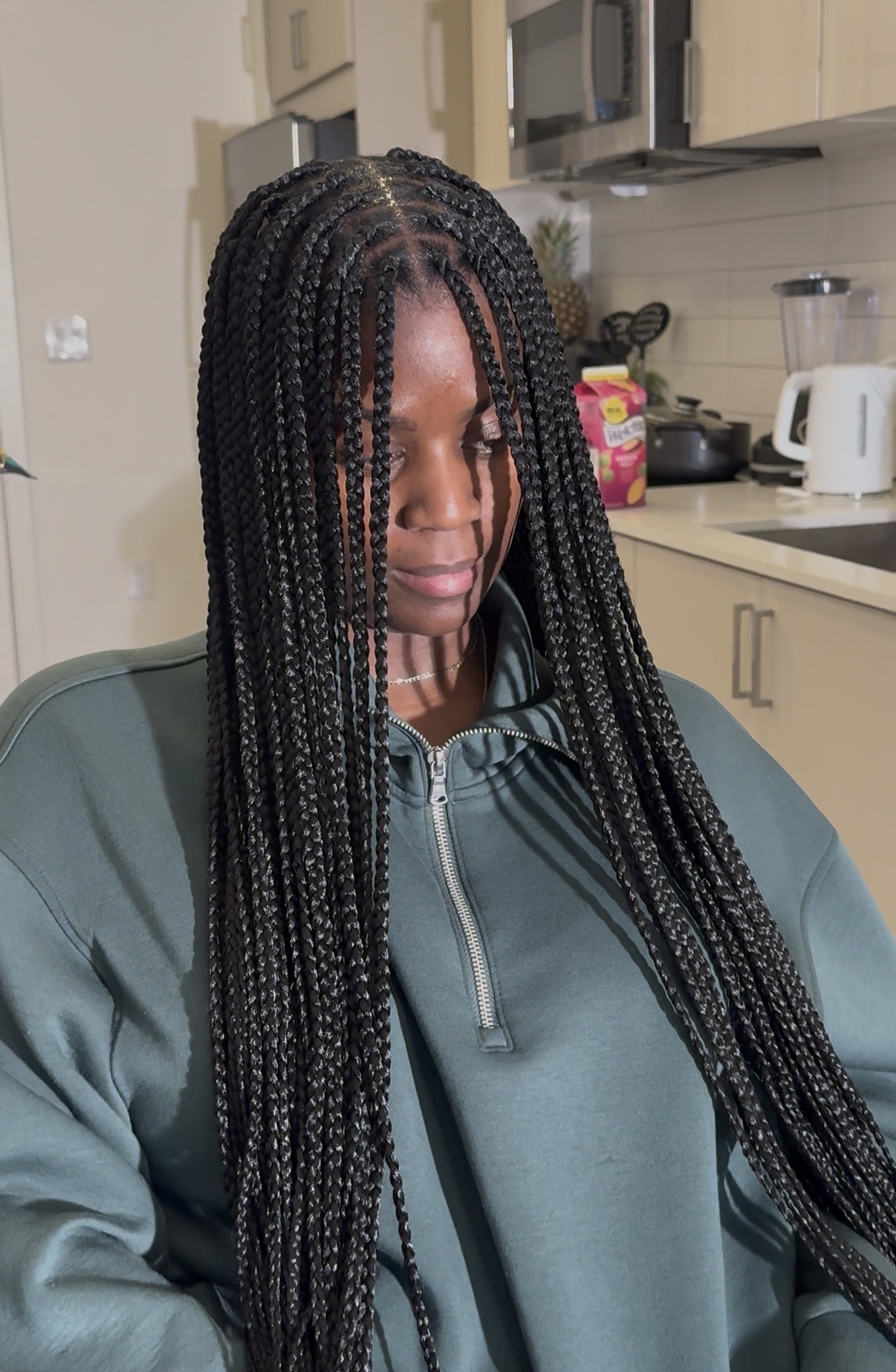 Medium Box Braids